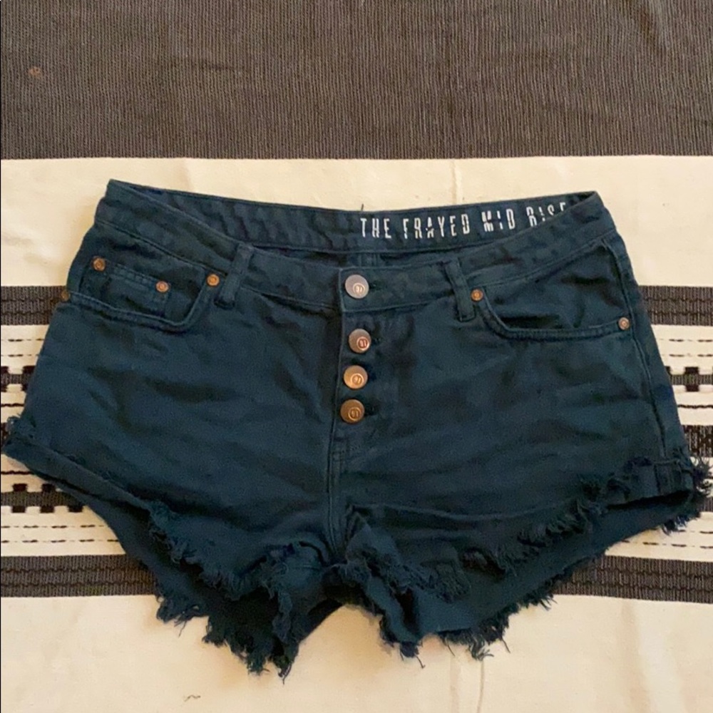 The Frayed Mid Rise Cotton On Shorts